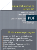 A Literatura Portuguesa No Século XX