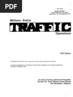 Army Military Police Traffic Operations