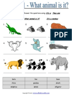 Animals 1 What Animal Is It Worksheet