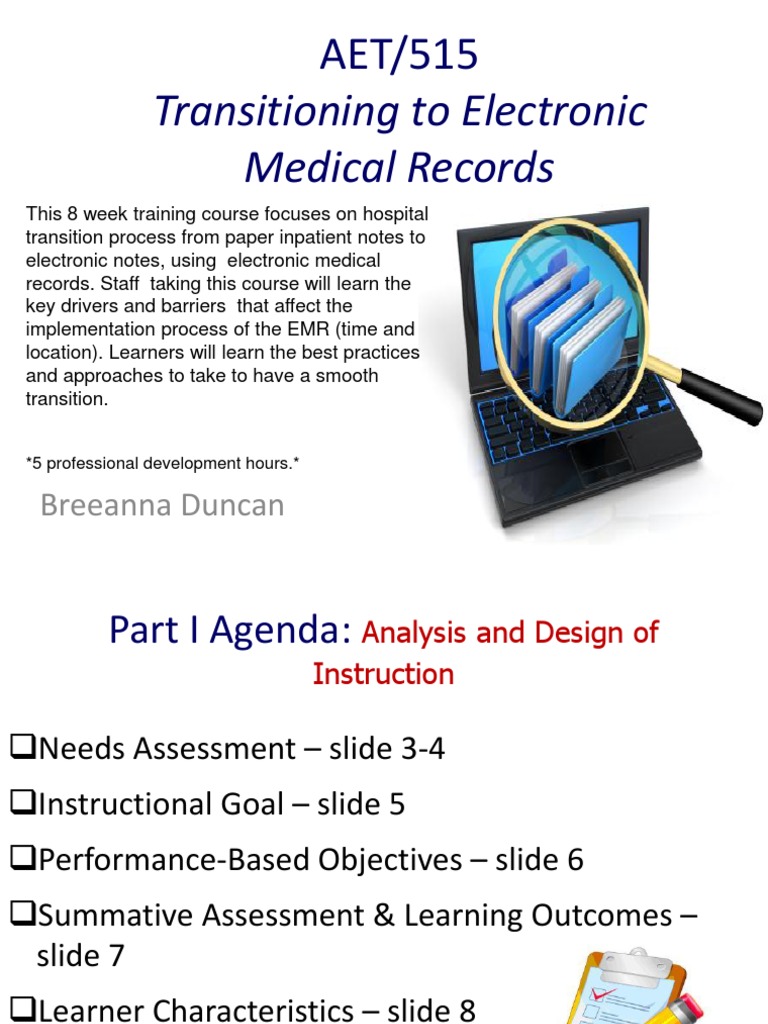 EMR Transition Training for Hospital Staff | PDF | Electronic Health ...