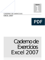 Caderno de Exercícios Excel 2007