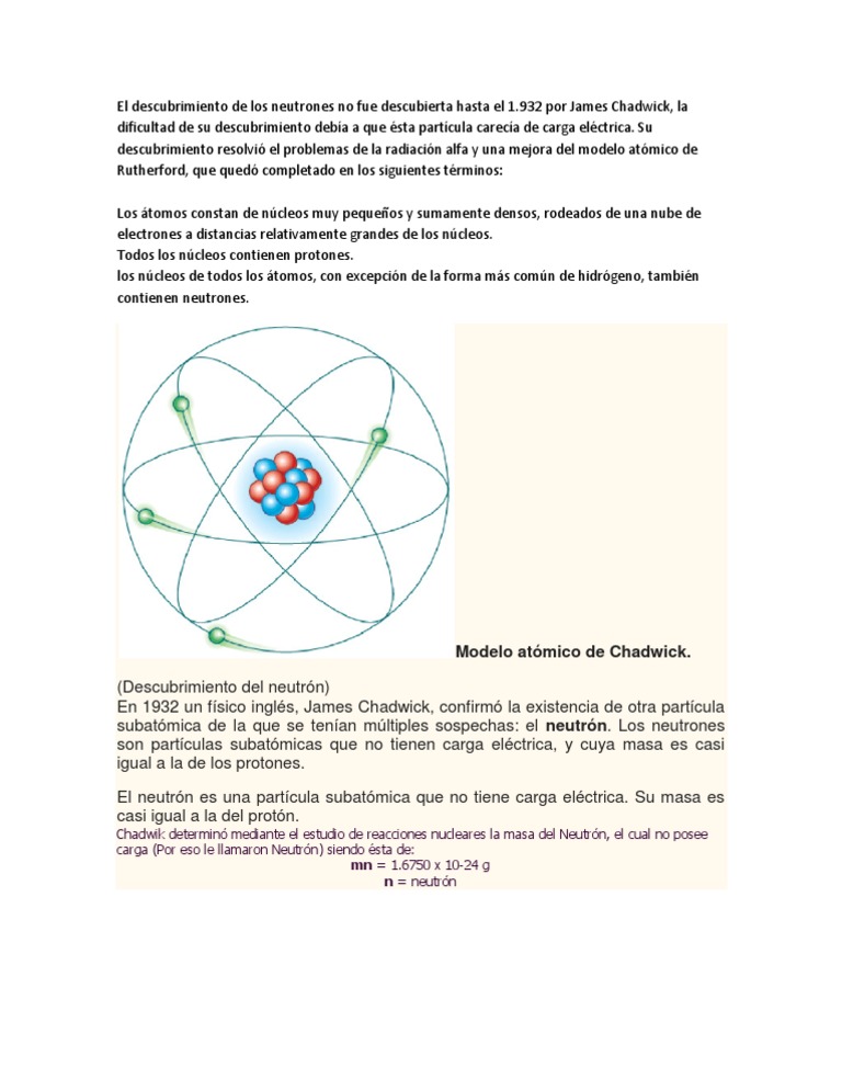 Modelo Atomico | PDF