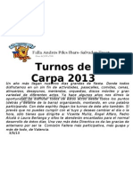 Cartel Turnos Carpa (Para Imprimir) 01-03-2013