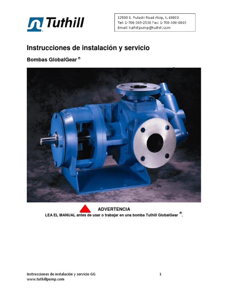 Manual Tuthill Global Gear Bomba Engranaje
