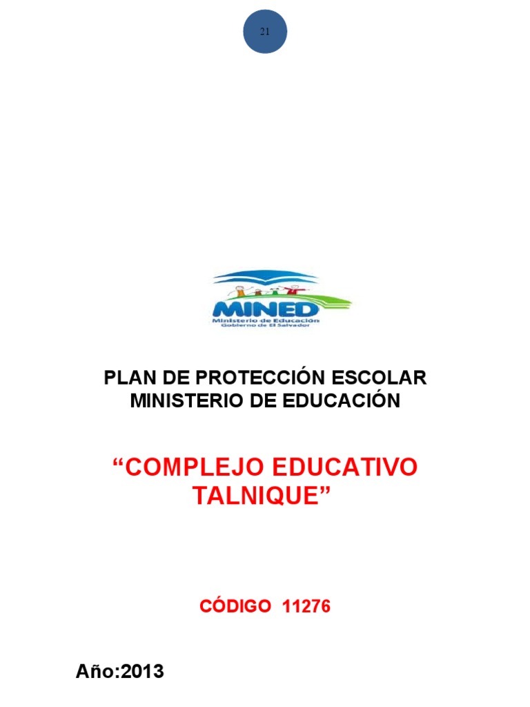 Plan Escolar de Emergencias 2013 | PDF | Primeros auxilios | Bombero