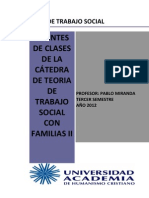 Teoria de Trabajo Social Con Familias II 2012