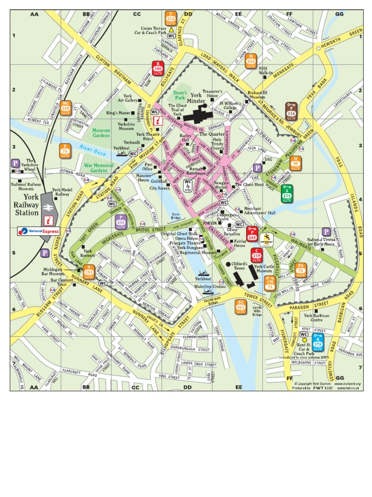 York City Centre Map PDF — free download