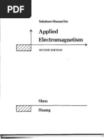 Applied Electromagnetism 2nd Ed - Solutions Manual