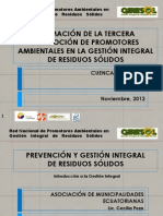 Programas Municipales de Prevención y Gestión Integral RS