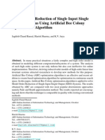 Chapter 6 Model Order Reduction of Single Input Single Output Systems Using Artificial Bee Colony Optimization Algorithm