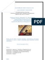 Programação Lojas Paraná e Libertação - 2013-Público