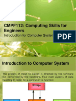 CMPF112 - Computing Skills For Engineering - Module 1 - Introduction To Computer System