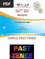 Past Tense Verb To Be