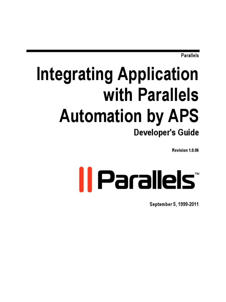 Parallels APS Integration Guide | PDF