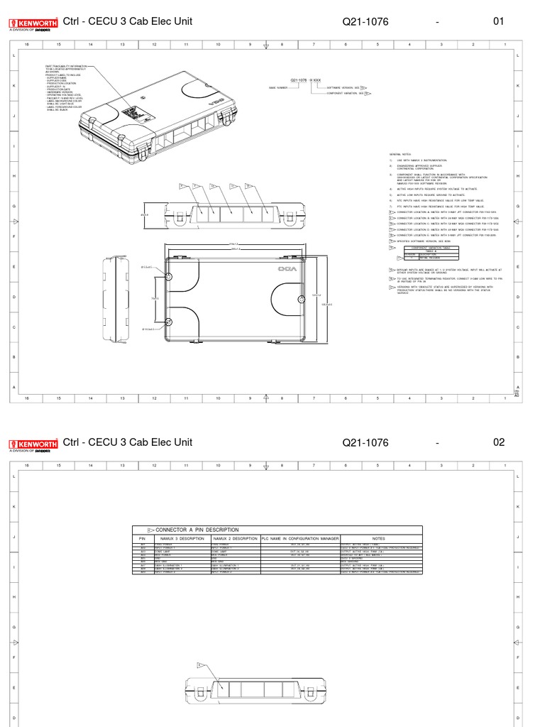 CTRL - CECU 3 Cab Elec Unit Q21-1076 - 01: A Division of | PDF ...
