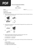 Soalan Ujian Sains Tahun 4 Bulan Mac