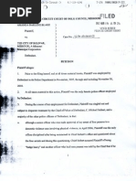 Discrimination lawsuit against city of Bolivar and Bolivar PD (Chief Seibert now at Byrnes Mill)