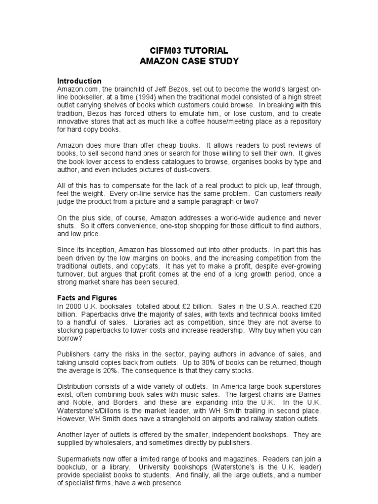 Amazon Case Study PDF Publishing