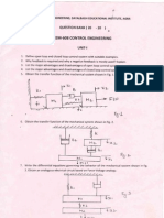 Question Bank Control Engg 6th sem