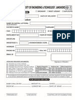 Degree Form