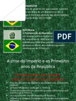 A crise no império e o surgimento da república brasileira