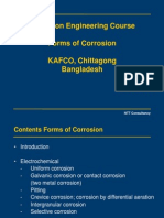 Corrosion Engineering Course Forms of Corrosion