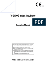 Atom v-2100G Infant Incubator - User Manual