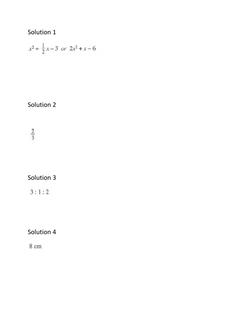 Comprehensive Solutions Overview | PDF