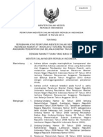 Permendagri No. 16 Tahun 2013 Perubahan Permendagri Tentang Penyusunan APBD 2013 