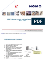 HSDPA Measurements and Key Parameters With Nemo Tools Including Screen Shots From OD 5 Feb 2009