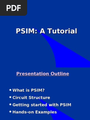 Psim Software Tutorial