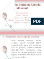 Agama - Penerapan Beriman Kepada Malaikat