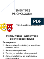 1.asmenybes Psich., Asmenybe