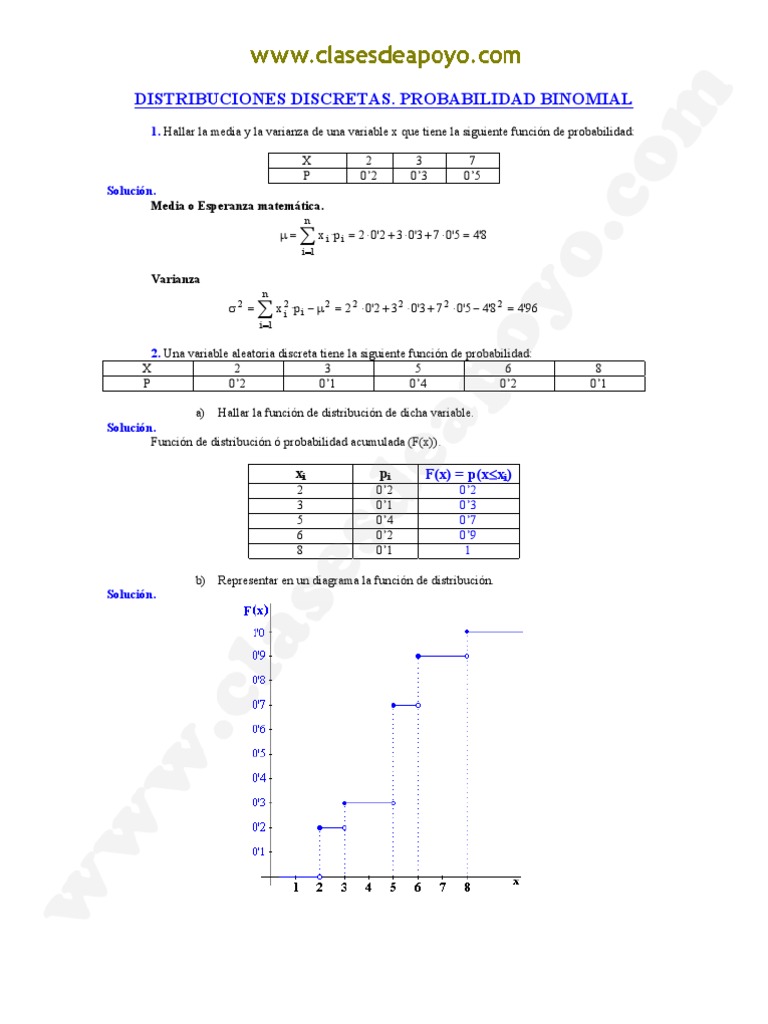 Binomial Solucion Pdf Distribución De Probabilidad Probabilidad