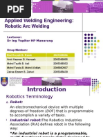 Download Robotic Arc Welding by amirhazwan SN12884654 doc pdf