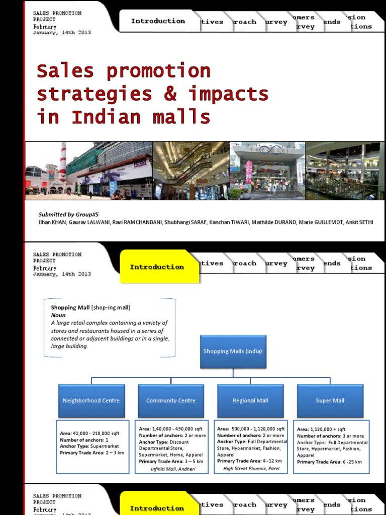 Sales Promotion Strategies in Indian Malls | PDF | Shopping Mall ...