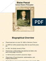 Blaise Pascal: 17 Century Western Philosopher