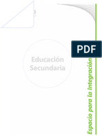 B 11 - Diseño Curricular Nivel Secundario - Area Espacio para La Integración