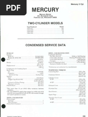 Exploring the 25 HP Mercury Outboard Parts Diagram: A Comprehensive