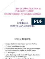 Presentation On Constructional Features of 57.02Mw Steam Turbine at Aes Kelanitissa