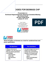 Technologies For Biomass CHP: Presentation To Northeast Regional Biomass Steering Committee Meeting