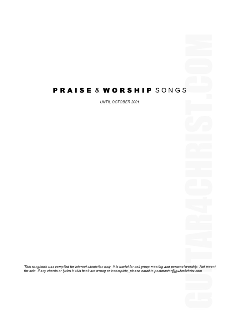 Praise & Worship Songbook PDF | PDF | Glory (Religion) | Heaven