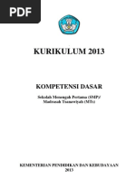 Download Kurikulum 2013 - Kompetensi Dasar SMP ver 3313 by Kreshna Aditya SN128866992 doc pdf
