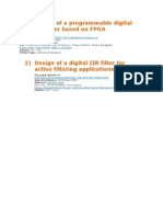 1) Design of A Programmable Digital IIR Filter Based On FPGA