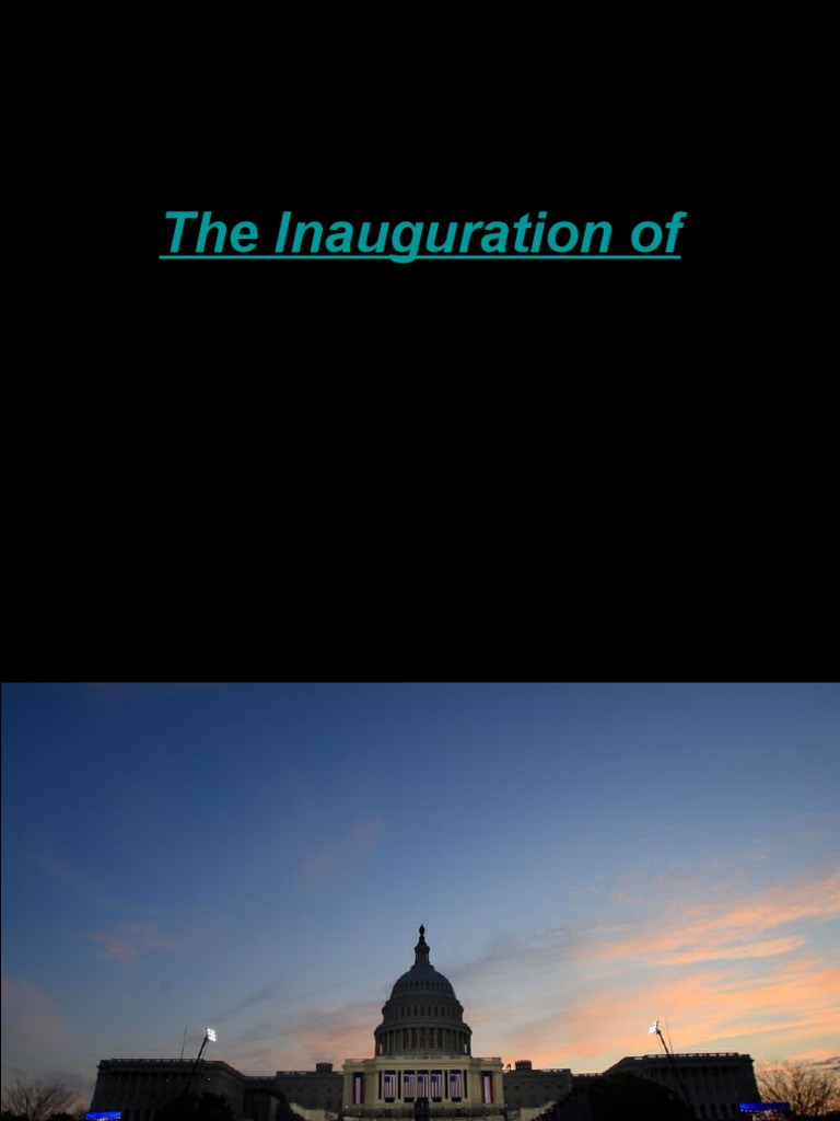 Barack Obama's Inauguration Details | PDF | Obama Family | Barack Obama