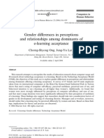INDEXED - 6 - Ong - Gender Differences in Perceptions and Relationships Among Dominants of E-Learnign Acceptance