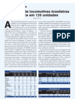 Locomotiva brasileira cresce 126 unidades 2010-2011