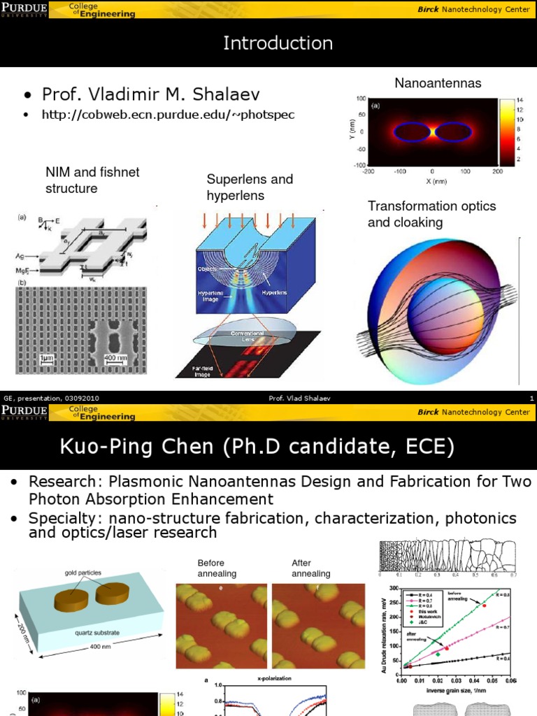 Nanotechnology Research at Birck Center | PDF