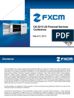 FXCM 2013 Citi Financial Services Conference