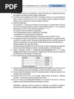 Ee-262 Programming With C Language: Group Assignment